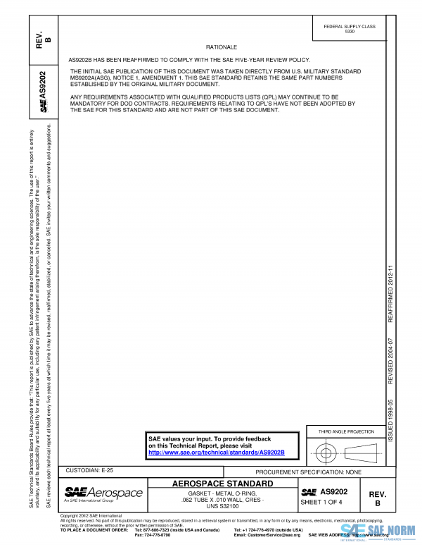 SAE AS 9202 Series PDF