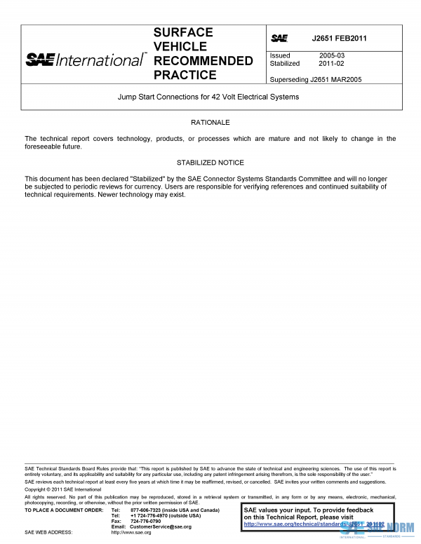 SAE J 2651 Series PDF