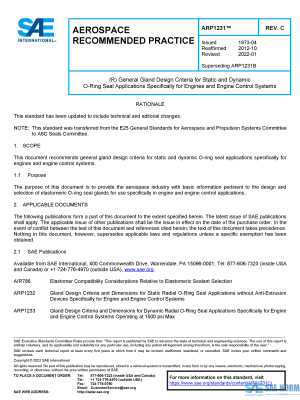 SAE ARP 1231 Series PDF