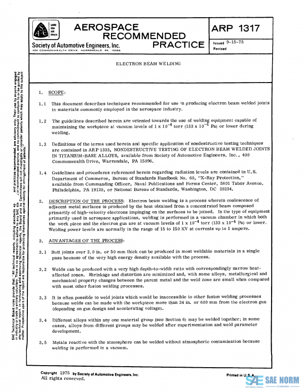 SAE ARP 1317 Series PDF