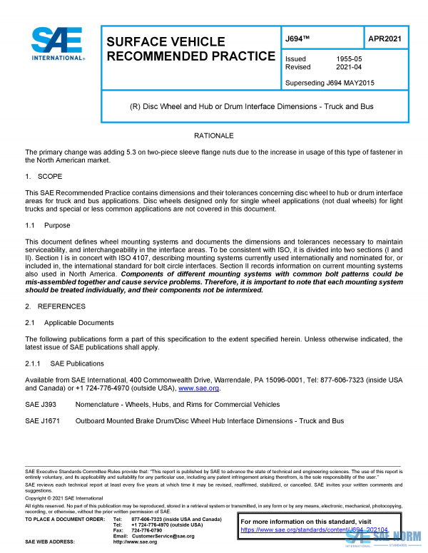 SAE J 694 Series PDF