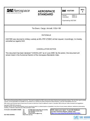 SAE AS 27260 Series PDF