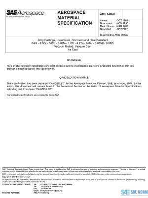 SAE AMS 5405 Series PDF
