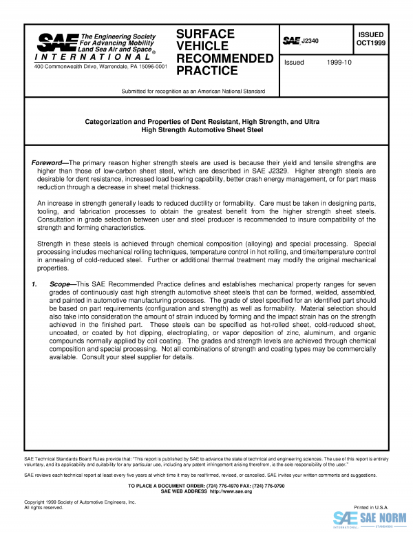 SAE J 2340 Series PDF