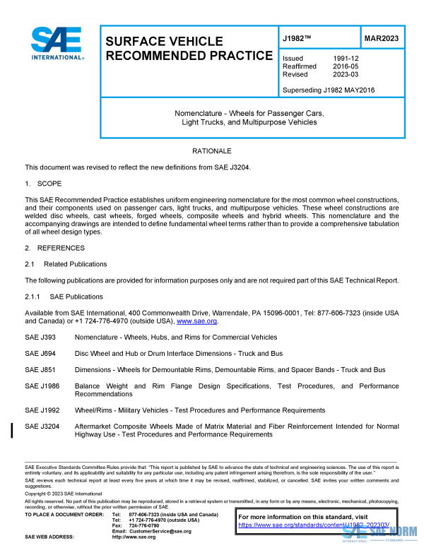 SAE J 1982 Series PDF