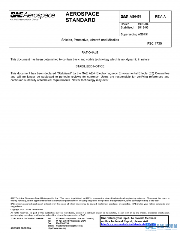 SAE AS 6451 Series PDF