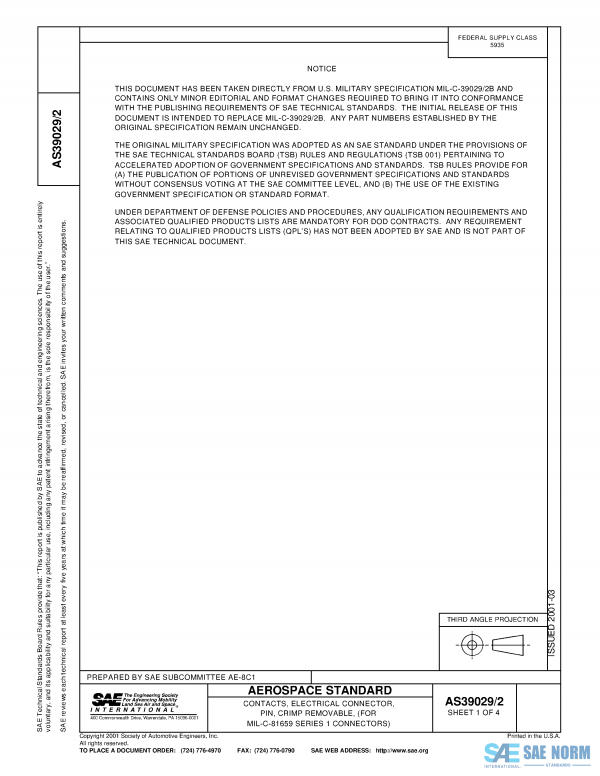 SAE AS 39029/2 Series PDF