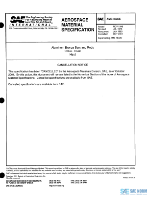 SAE AMS 4632 Series PDF