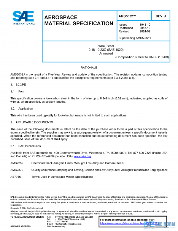 SAE AMS 5032 Series PDF
