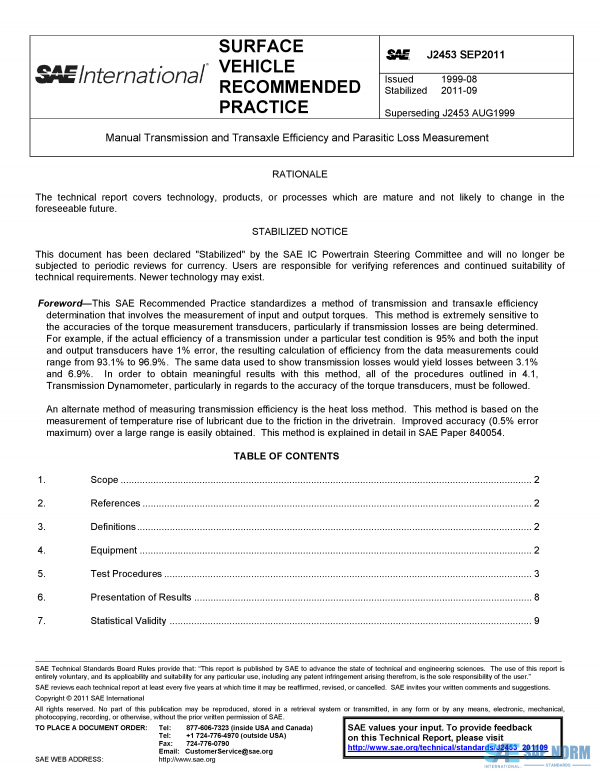 SAE J 2453 Series PDF