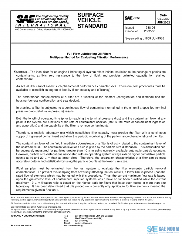 SAE J 1858 Series PDF