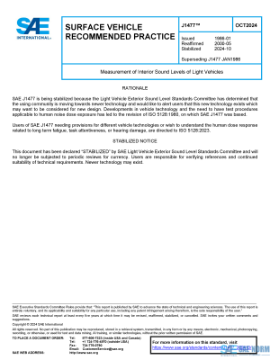SAE J 1477 Series PDF