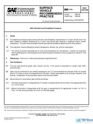 SAE J 1635 Series PDF