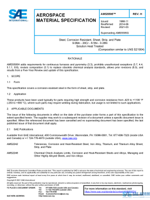 SAE AMS 5595 Series PDF