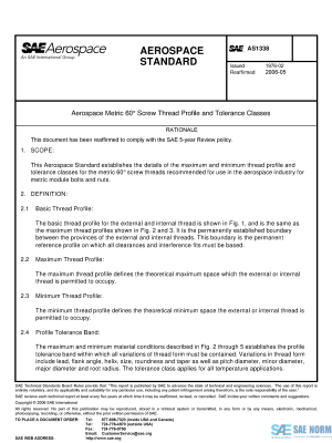 SAE AS 1338 Series PDF