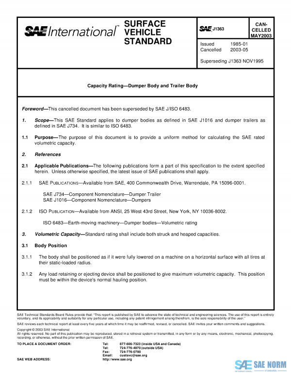 SAE J 1363 Series PDF