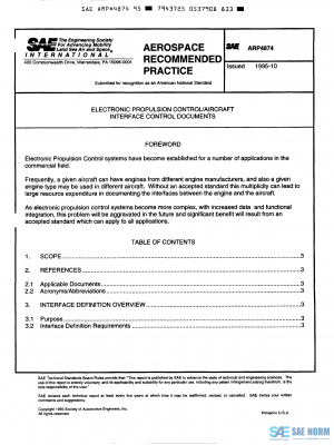 SAE ARP 4874 Series PDF