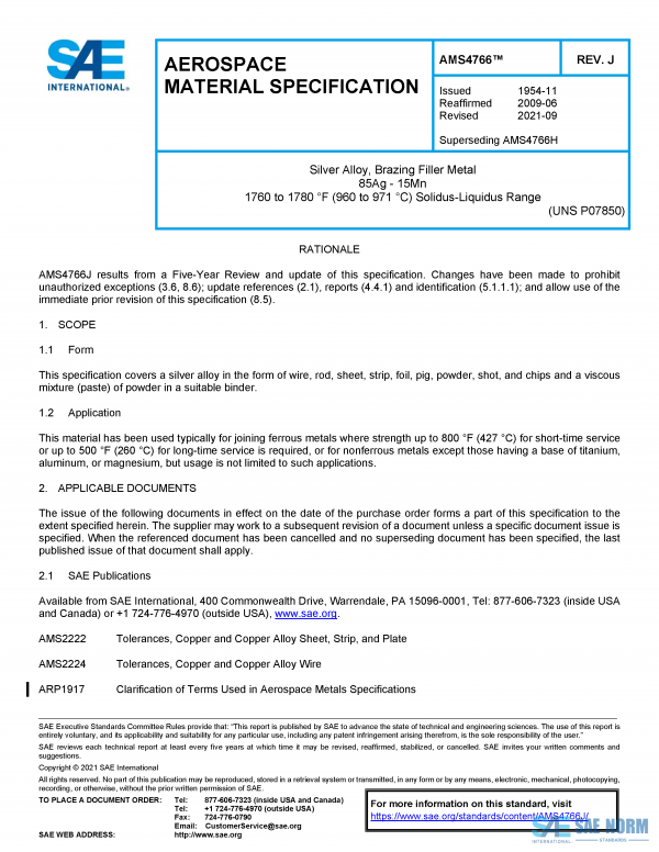 SAE AMS 4766 Series PDF