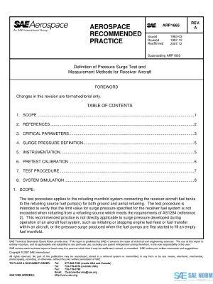 SAE ARP 1665 Series PDF