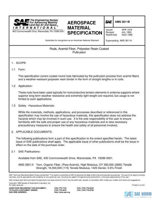 SAE AMS 3811 Series PDF