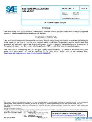 SAE TASTD 0017 Series PDF