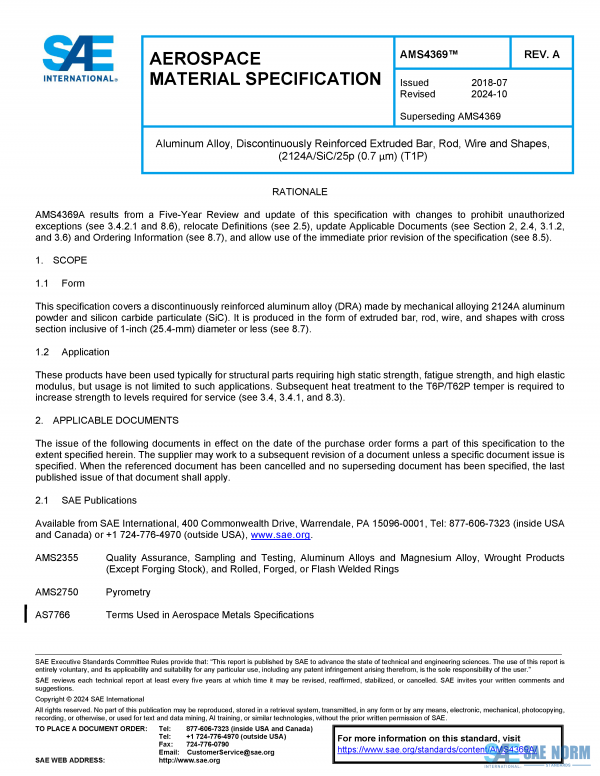 SAE AMS 4369 Series PDF