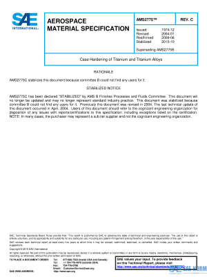 SAE AMS 2775 Series PDF