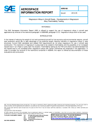 SAE AIR 6160 Series PDF