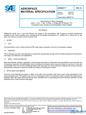 SAE AMS 4471 Series PDF