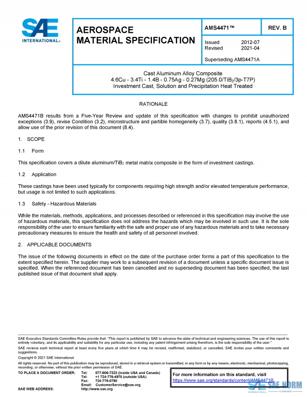 SAE AMS 4471 Series PDF