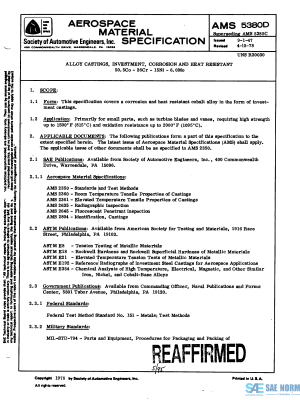 SAE AMS 5380 Series PDF