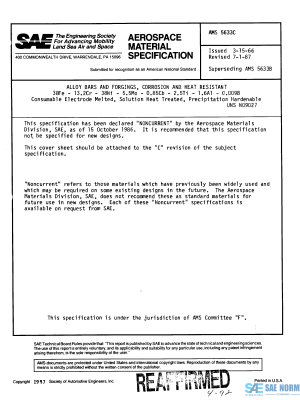 SAE AMS 5633 Series PDF
