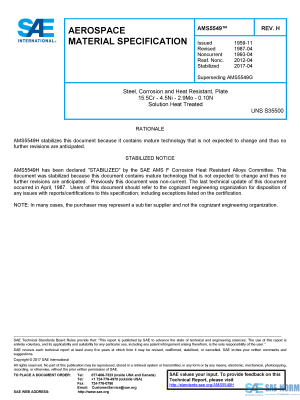 SAE AMS 5549 Series PDF