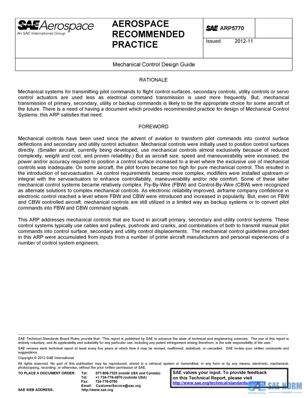 SAE ARP 5770 Series PDF