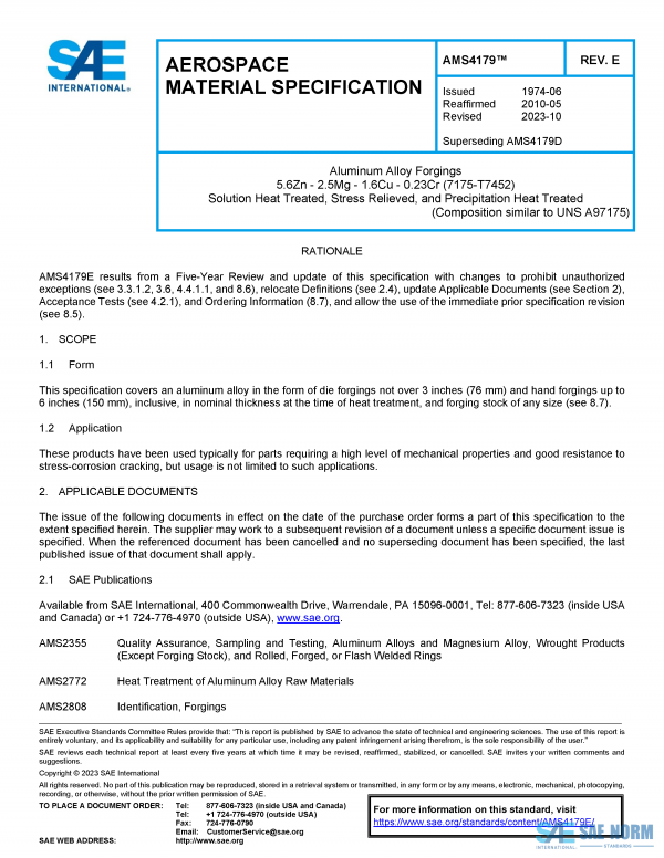 SAE AMS 4179 Series PDF