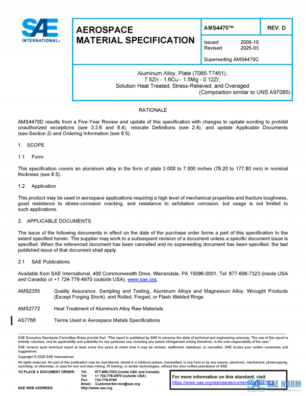 SAE AMS 4470 Series PDF