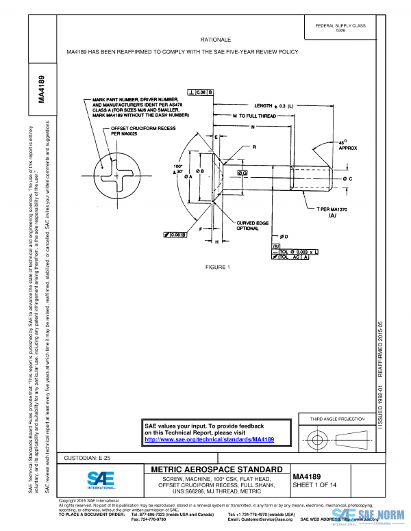 SAE MA 4189 Series PDF