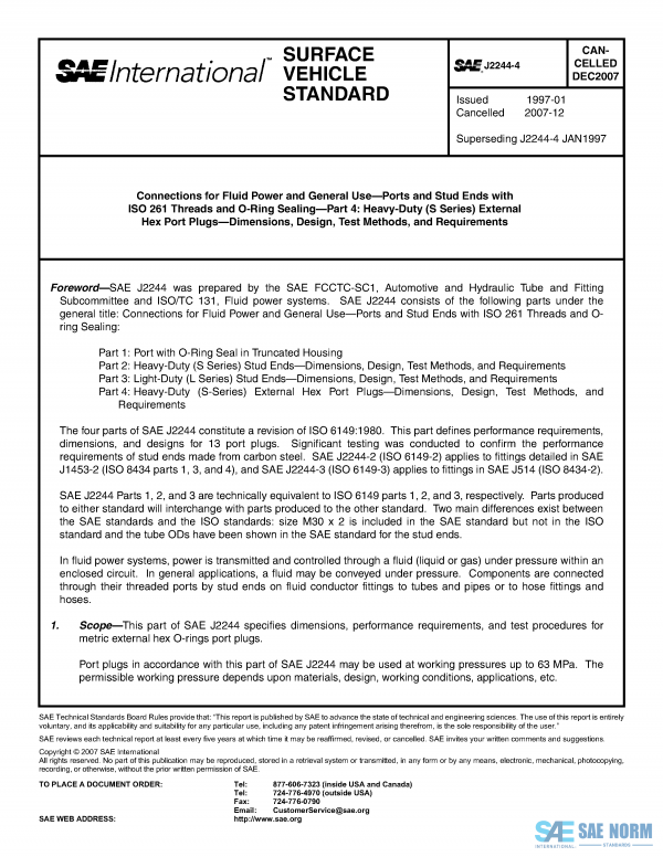 SAE J 2244/4 Series PDF