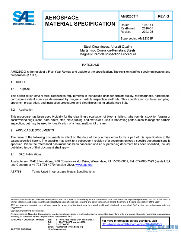 SAE AMS 2303 Series PDF