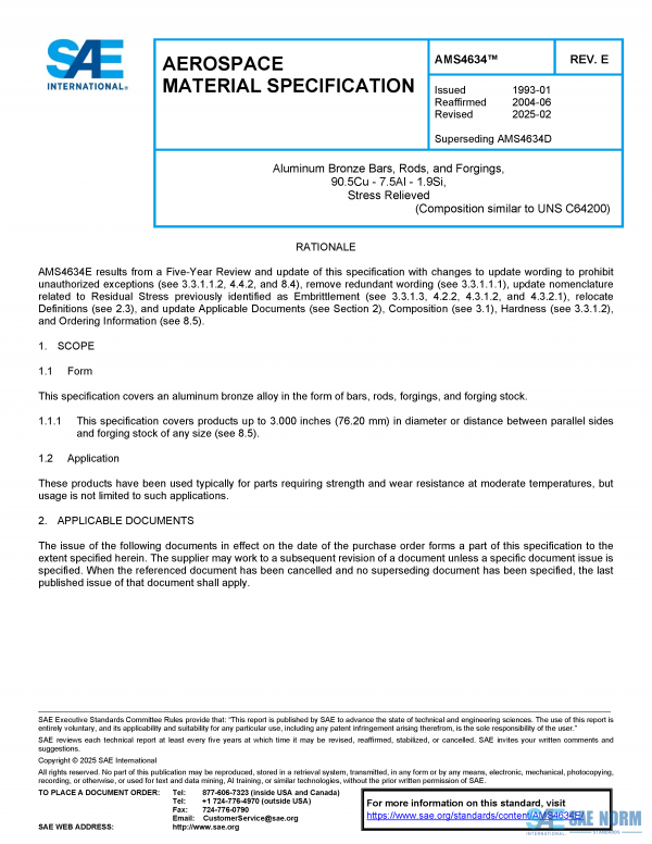 SAE AMS 4634 Series PDF