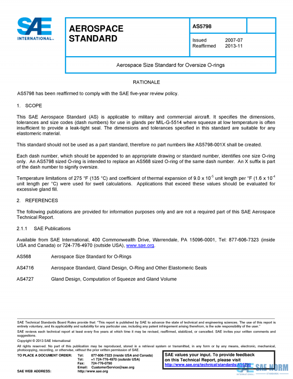 SAE AS 5798 Series PDF