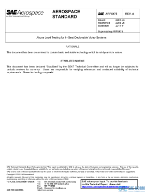 SAE ARP 5475 Series PDF