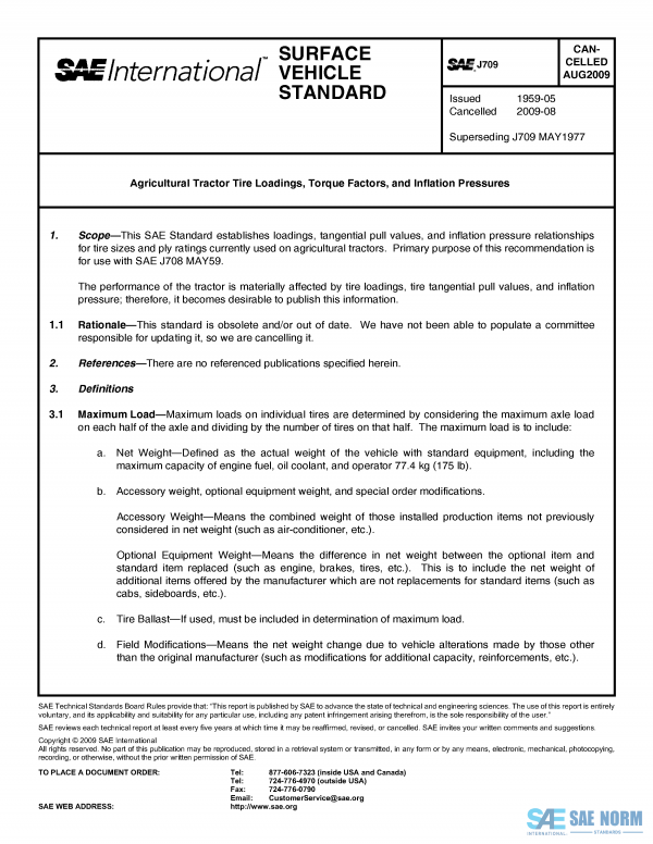 SAE J 709 Series PDF