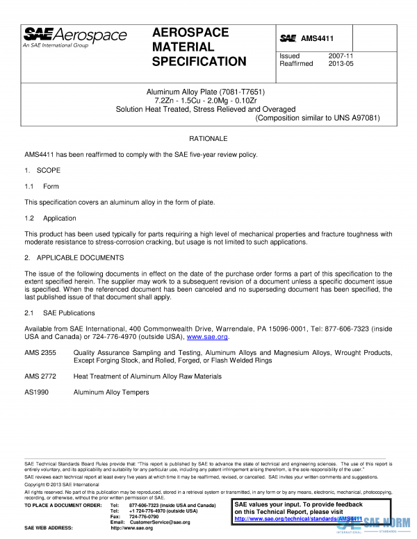 SAE AMS 4411 Series PDF