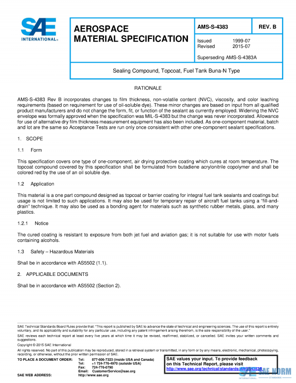 SAE AMSS 4383 Series PDF