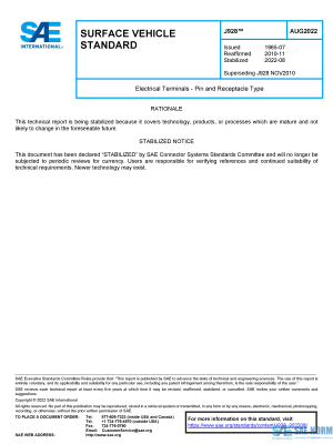 SAE J 928 Series PDF