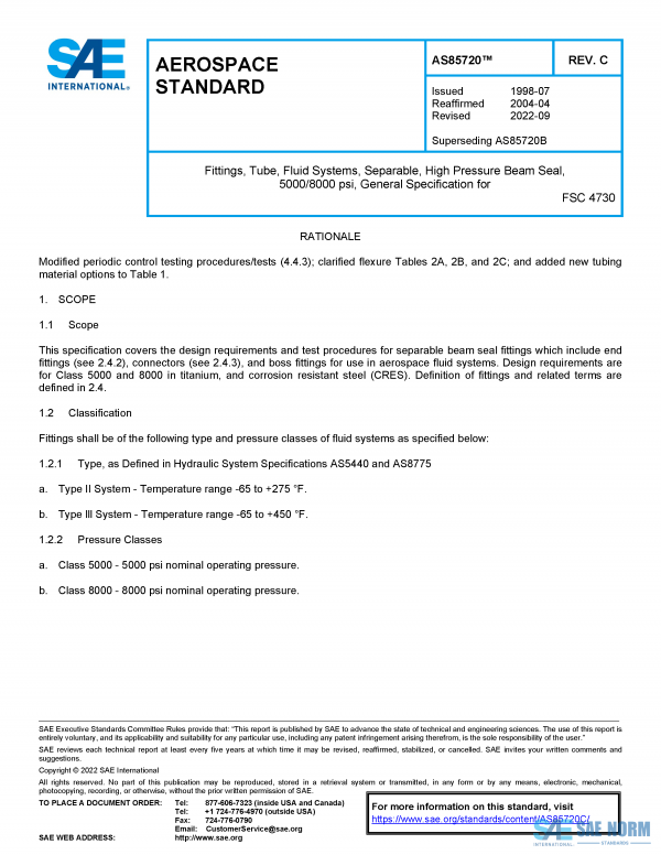 SAE AS 85720 Series PDF