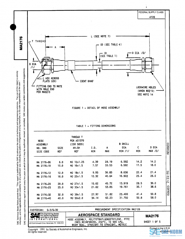 SAE MA 2176 Series PDF