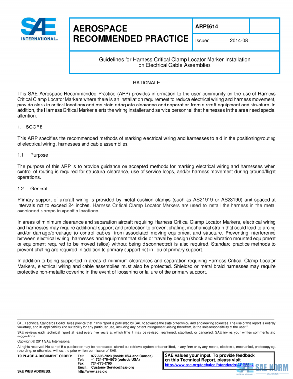 SAE ARP 5614 Series PDF