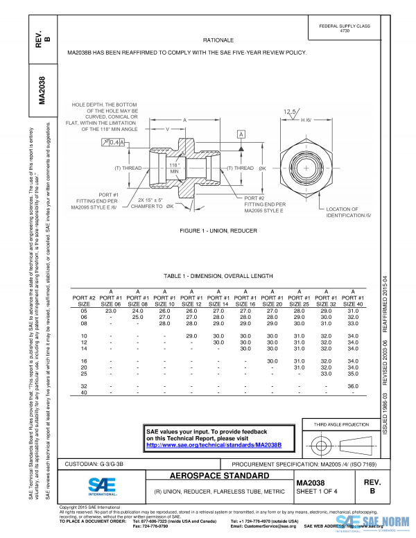 SAE MA 2038 Series PDF
